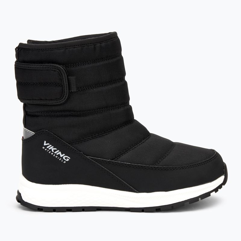 Viking Footwear Equip Caldo impermeabile 1V Pull On Scarpe da neve per bambini nero 2