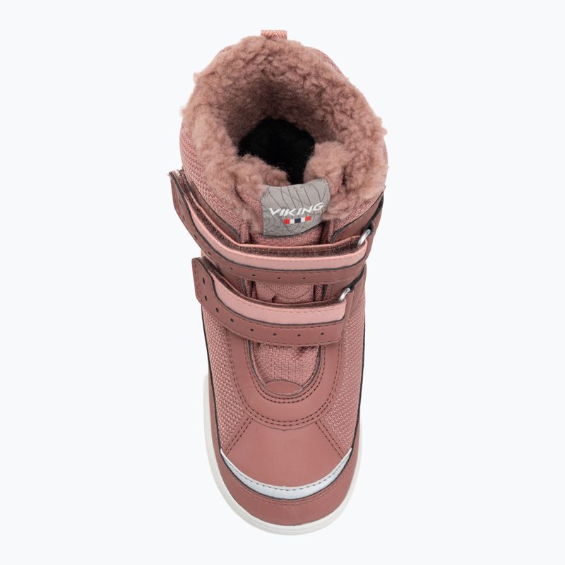 Stivali da neve Viking Footwear Play Reflex Warm GTX 2V rosa / rosa chiaro per bambini 5