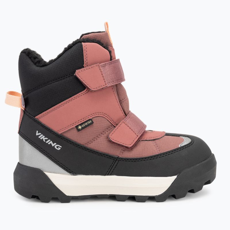 Stivali da neve Viking Expower Warm GTX 2V rosa scuro per bambini 2