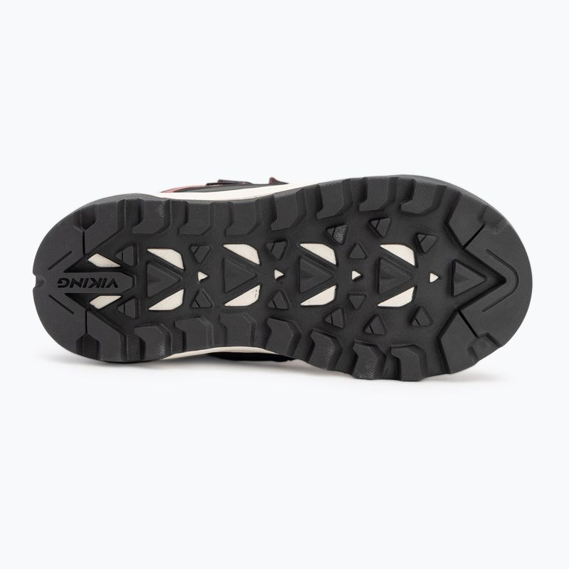 Stivali da neve Viking Footwear Expower Warm GTX 2V rosa scuro per bambini 4