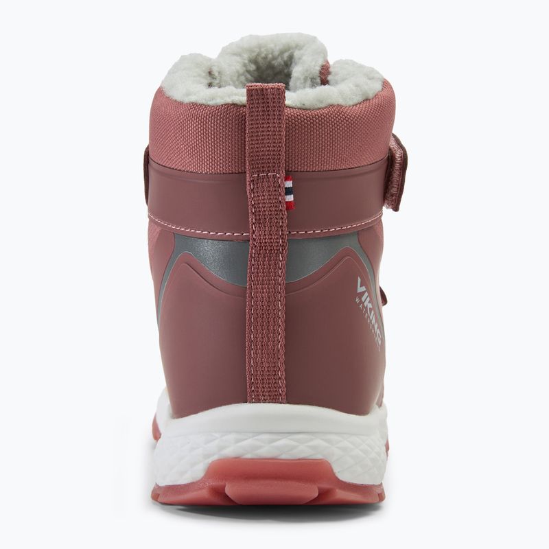 Viking Footwear Equip Glow Warm WP 2V rosa stivali da neve per bambini 6