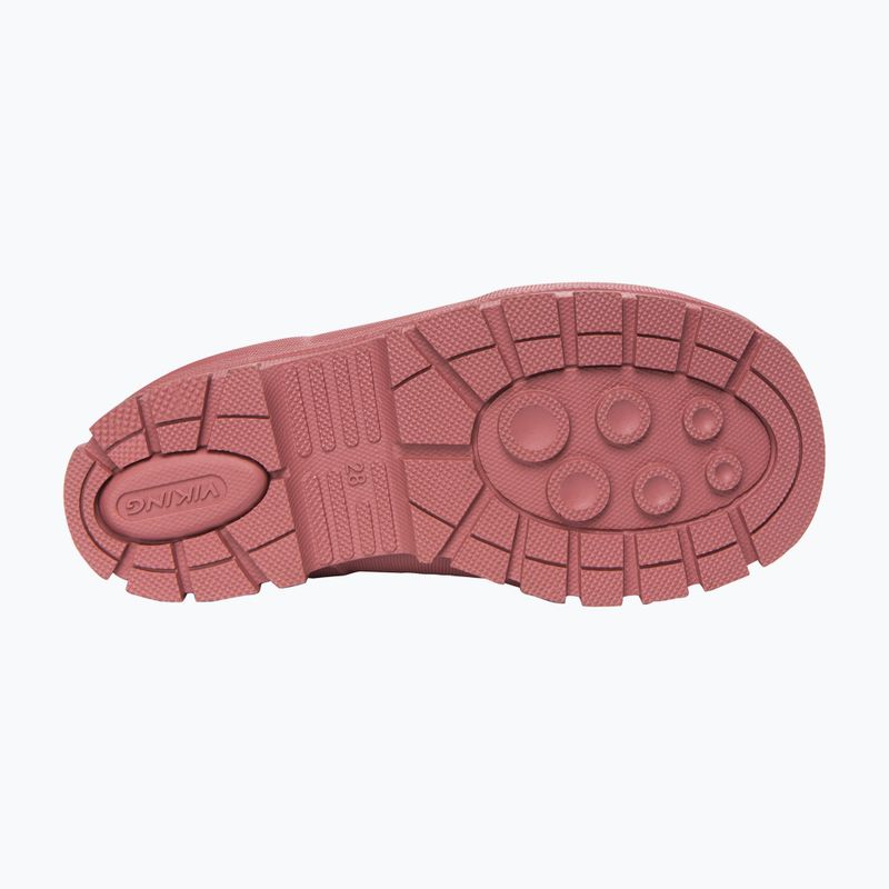 Stivali di gomma per bambini Viking Footwear Jolly Warm pink 4