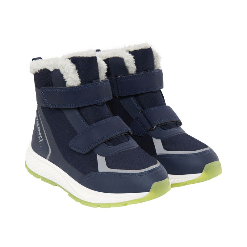 Viking Footwear Equip Glow Warm WP 2V navy stivali da neve per bambini 8
