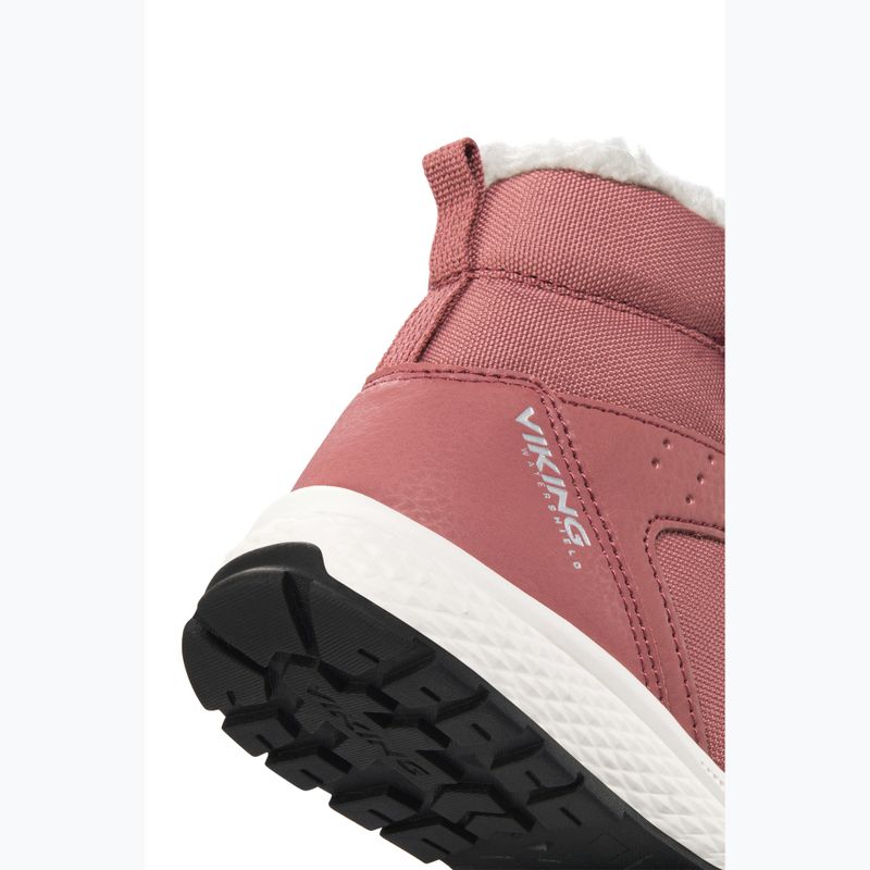 Viking Footwear Equip Caldo impermeabile 2V rosa stivali da neve per bambini 8