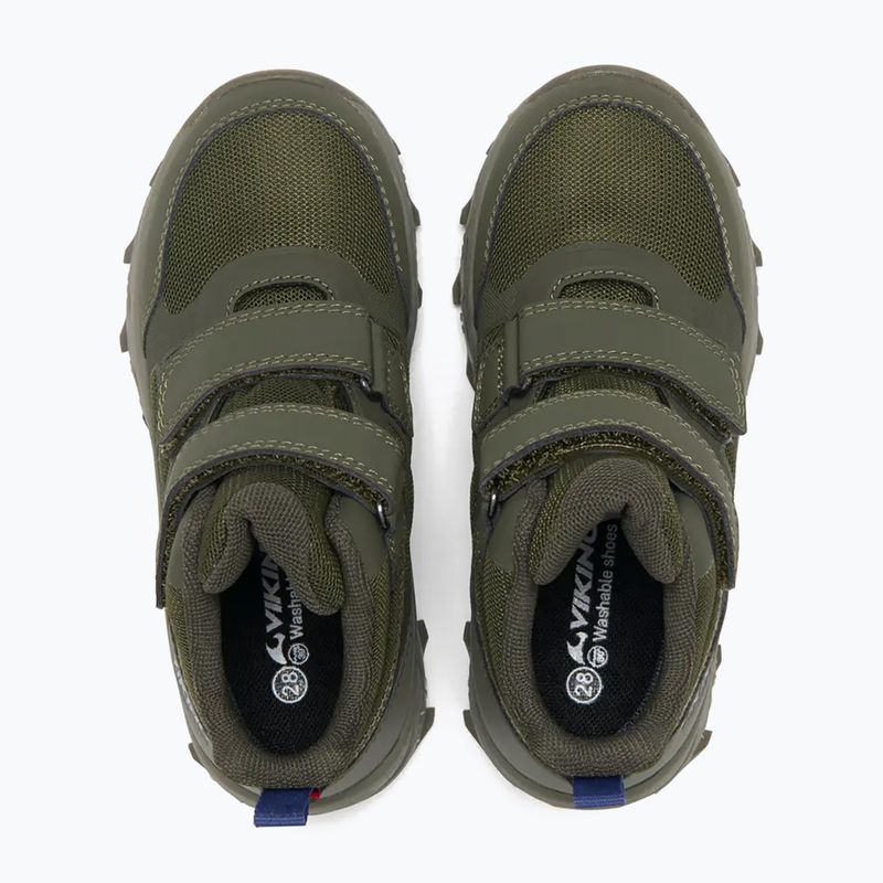 Scarpe per bambini Viking Track Mid 2V Waterproot olive 5
