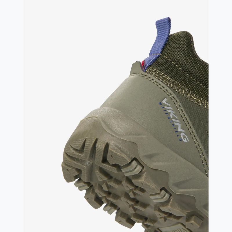 Scarpe per bambini Viking Track Mid 2V Waterproot olive 6