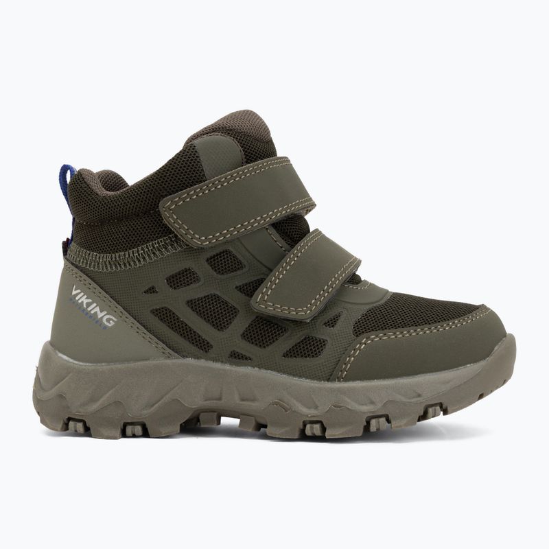 Scarpe per bambini Viking Footwear Track Mid 2V Waterproof oliva 2