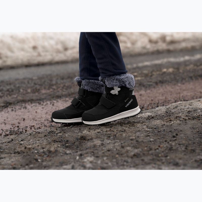 Viking Footwear Belle Butterfly Warm GTX 2V stivali da neve per bambini nero 8