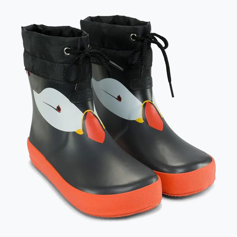 Stivali per bambini Viking Footwear Alv Barefoot Paw Print neri 10
