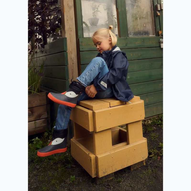 Stivali per bambini Viking Footwear Alv Barefoot Paw Print neri 14