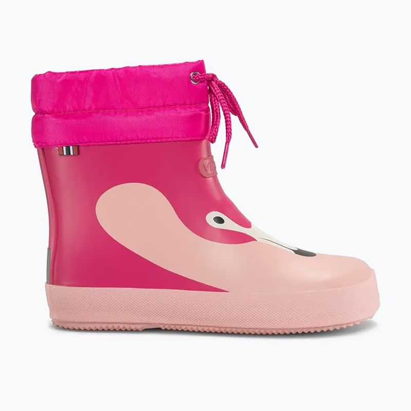 Stivali per bambini Viking Footwear Alv Barefoot Paw Print rosa chiaro/magenta 8