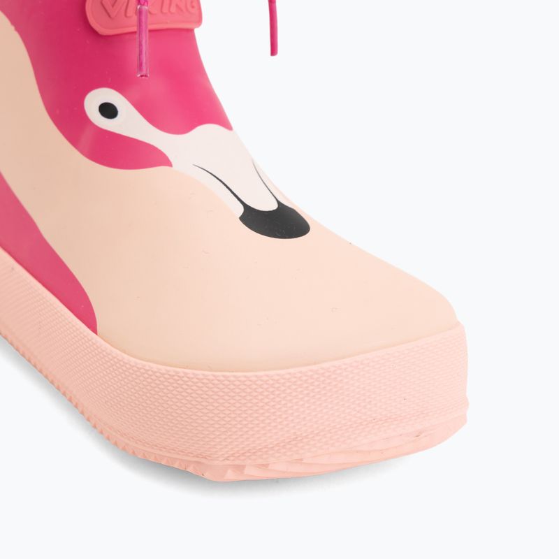 Stivali per bambini Viking Footwear Alv Barefoot Paw Print rosa chiaro/magenta 7