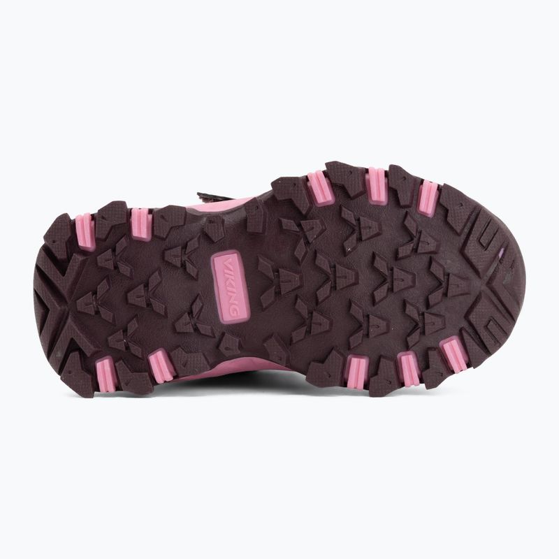 Scarpe per bambini Viking Track Mid 2V Waterproof plum/multi 4