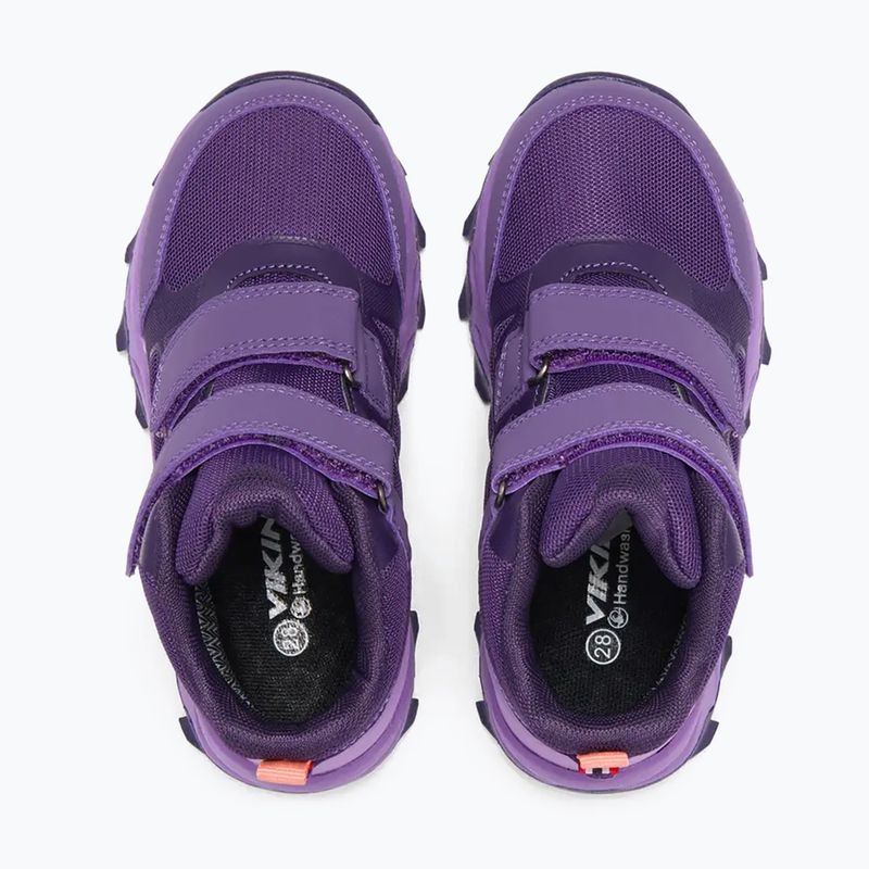 Scarpe per bambini Viking Track Mid 2V Waterproof plum/multi 5
