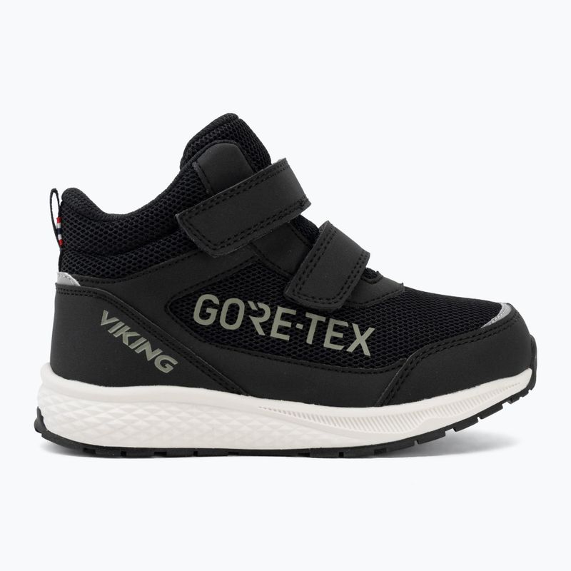 Scarpe per bambini Viking Footwear Bouncy Mid 2V Gore-Tex nere 2