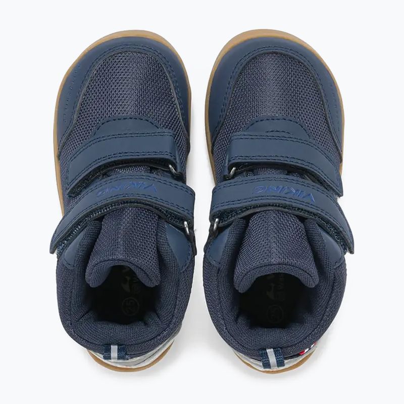 Scarpe barefoot per bambini Viking Footwear Alv Barefoot Mid 2V Waterproof navy 13