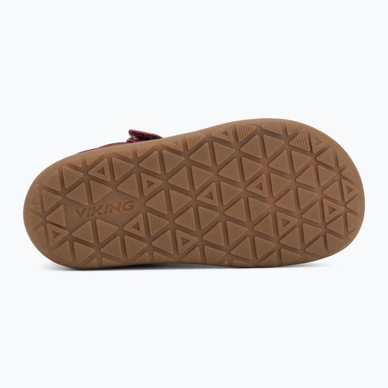 Scarpe barefoot bambino Viking Alv Barefoot Mid 2V Waterproof burgundy 4