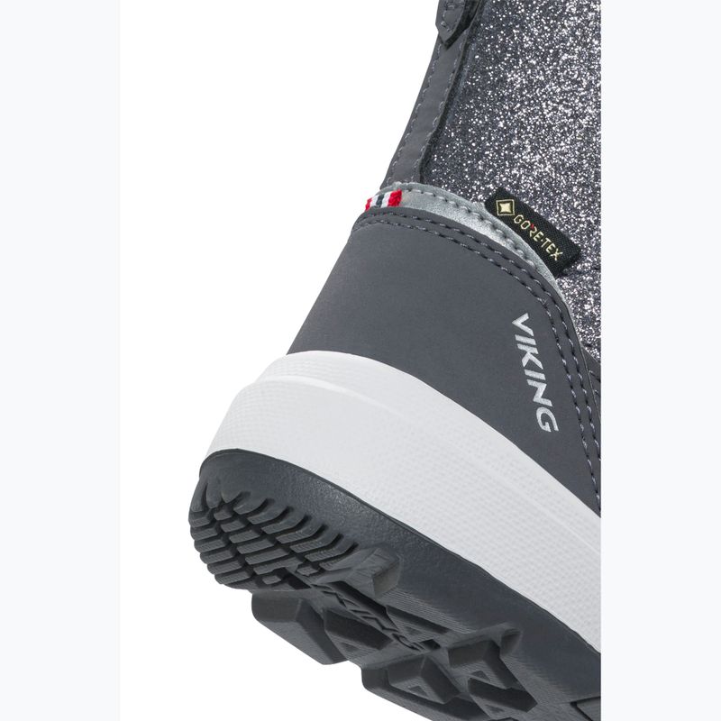 Doposci da bambino Viking Footwear Toasty Glitter Warm Gore-Tex Zip dark grey 6