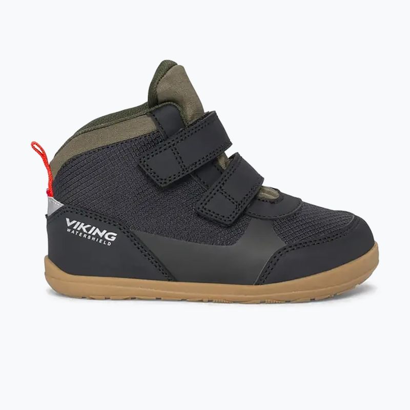 Scarpe barefoot per bambini Viking Footwear Aspen Barefoot Mid 2V Waterproof nere 8