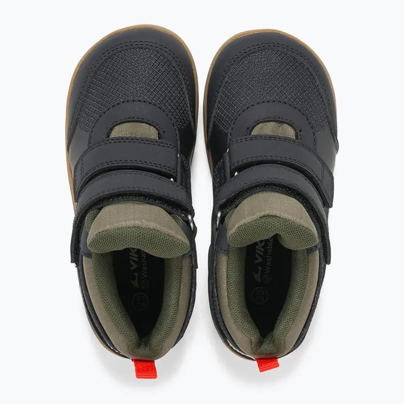 Scarpe barefoot per bambini Viking Footwear Aspen Barefoot Mid 2V Waterproof nere 12