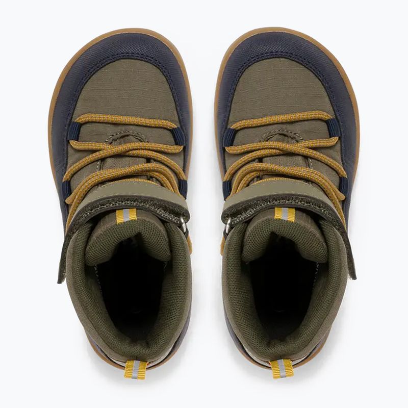 Scarpe barefoot per bambini Viking Footwear Birch Barefoot Mid 1V Waterproof navy/olive 12