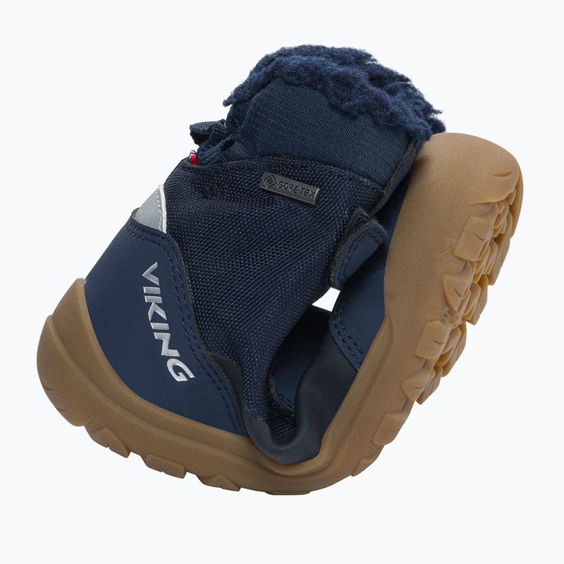 Doposci barefoot per bambini Viking Footwear Spruce Barefoot Warm Gore-Tex 2V navy 8
