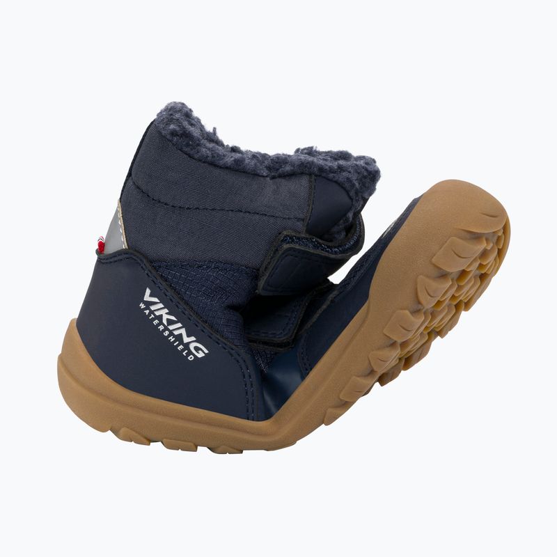Doposci barefoot per bambini Viking Footwear Rowan Barefoot Warm Waterproof 2V navy 8