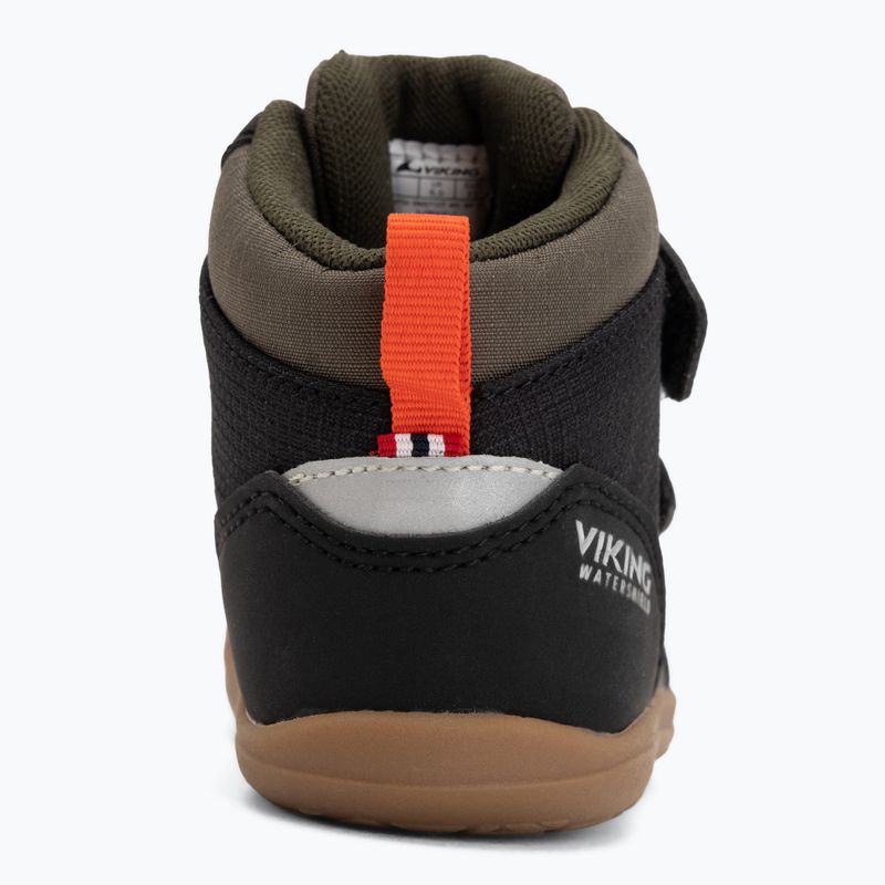 Scarpe barefoot per bambini Viking Footwear Aspen Barefoot Mid 2V Waterproof nere 6