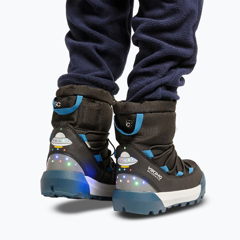 Doposci da bambino Viking Footwear Spaceship Warm SC Waterproof black/dark blue 11
