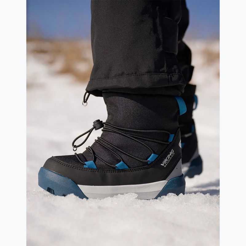 Doposci da bambino Viking Footwear Spaceship Warm SC Waterproof black/dark blue 12