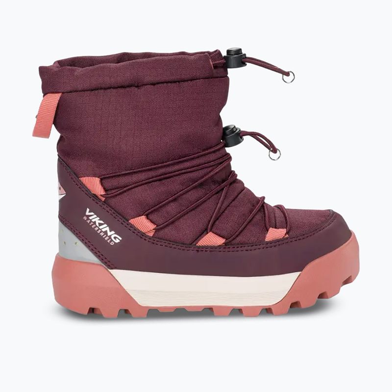 Doposci da bambino Viking Footwear Spaceship Warm SC Waterproof plum/pink
