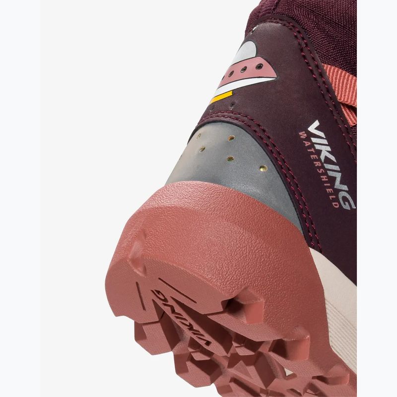 Doposci da bambino Viking Footwear Spaceship Warm SC Waterproof plum/pink 8