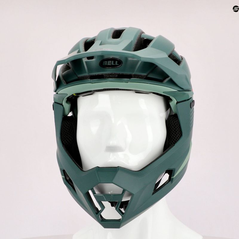 Casco da bici Bell FF Super Air R MIPS Spherical opaco lucido verde infrarossi 8