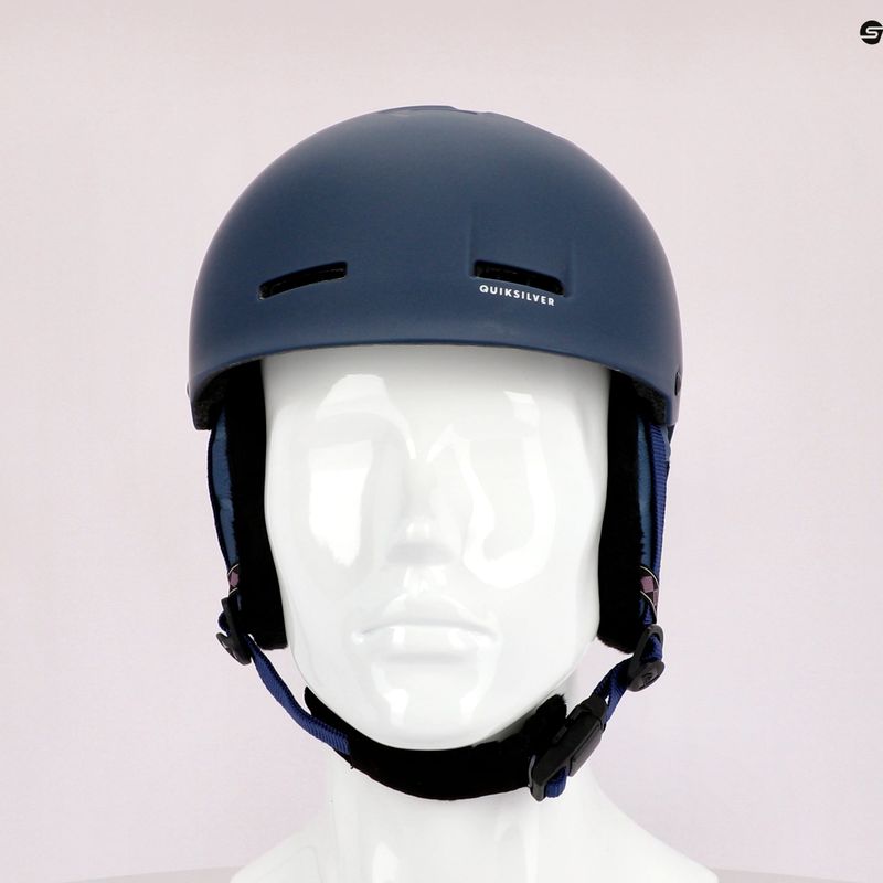 Casco da snowboard Quiksilver Skylab SRT con mostrine blu 9