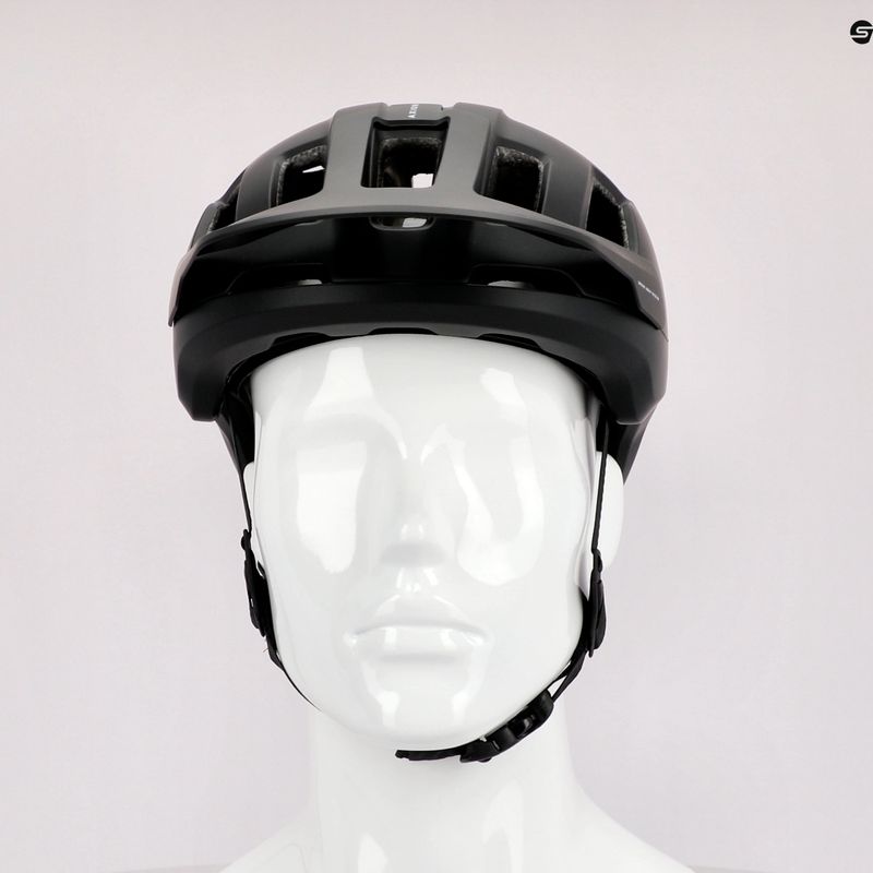 POC Axion Race MIPS casco da bici nero uranio opaco/bianco idrogeno 11