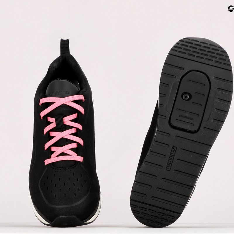 Scarpe da ciclismo con piattaforma da donna Shimano SH-CT500W nero 10