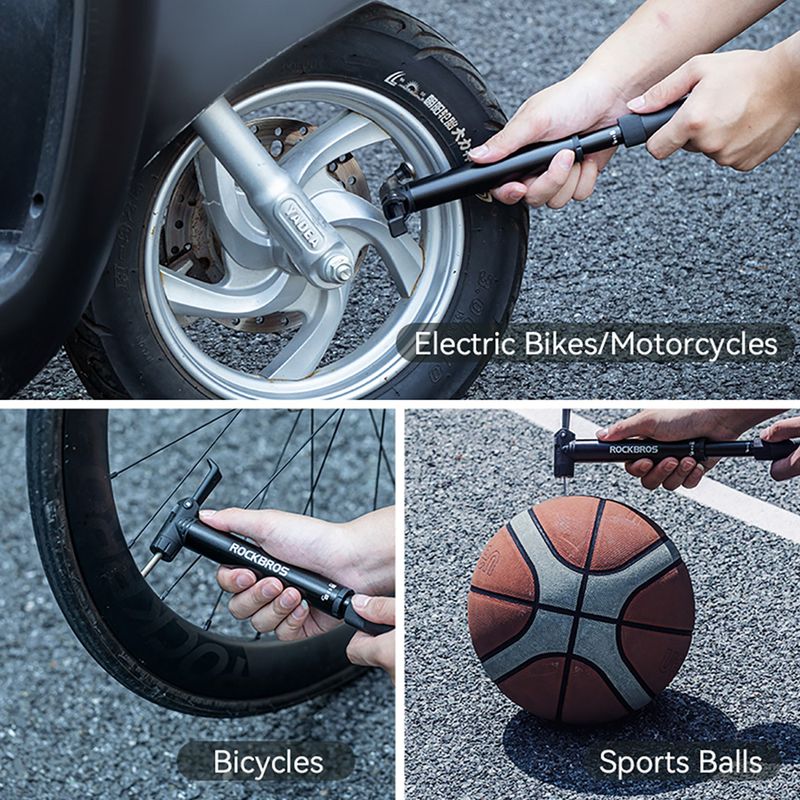 Pompa per bicicletta Rockbros 42320010 120psi nero 6