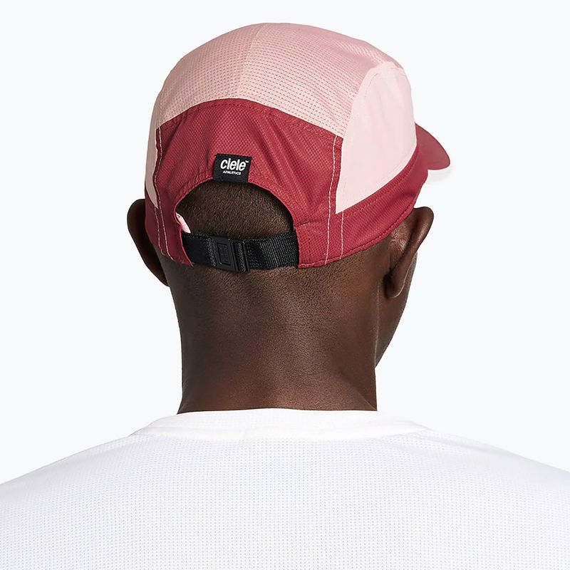 Cappello da baseball Ciele Athletics GOCap SC Classic CPlusBox in pelle merlot/pesca 5