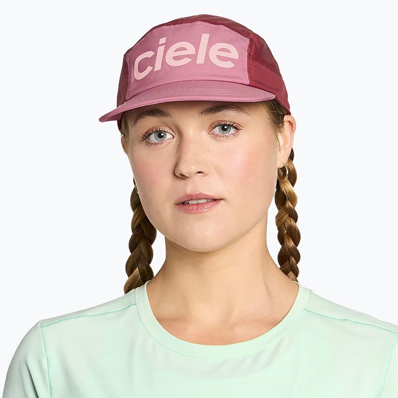 Cappello da baseball Ciele Athletics GOCap Comp Century deco rosa/merlot 4