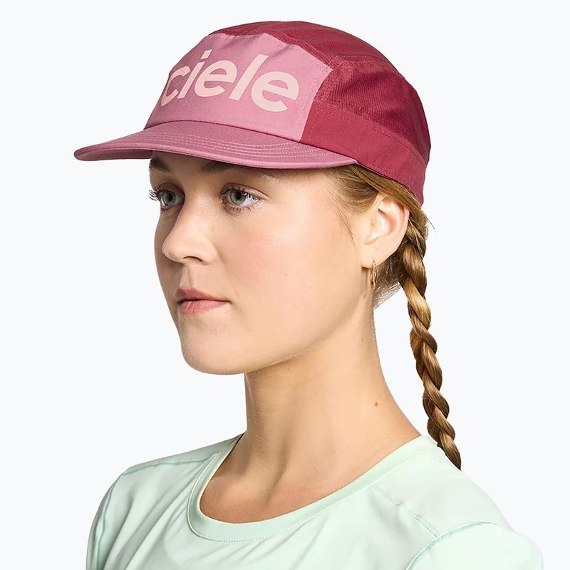 Cappello da baseball Ciele Athletics GOCap Comp Century deco rosa/merlot 5