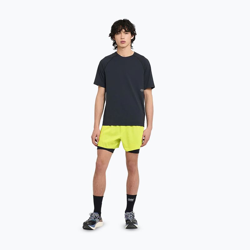 Pantaloncini da corsa Ciele Athletics DLY 5" Long Brief verde lime da uomo 2