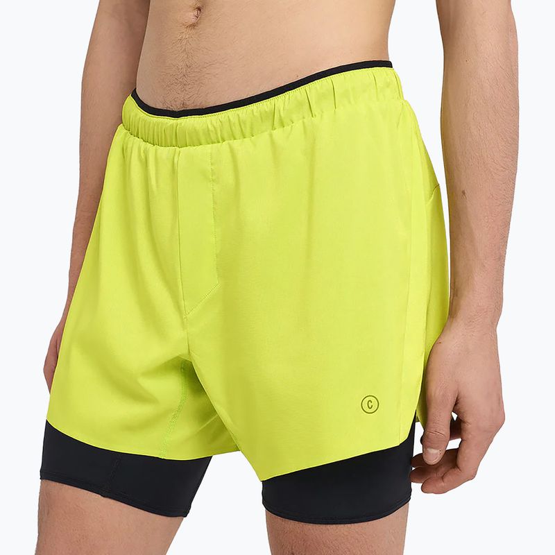 Pantaloncini da corsa Ciele Athletics DLY 5" Long Brief verde lime da uomo 3