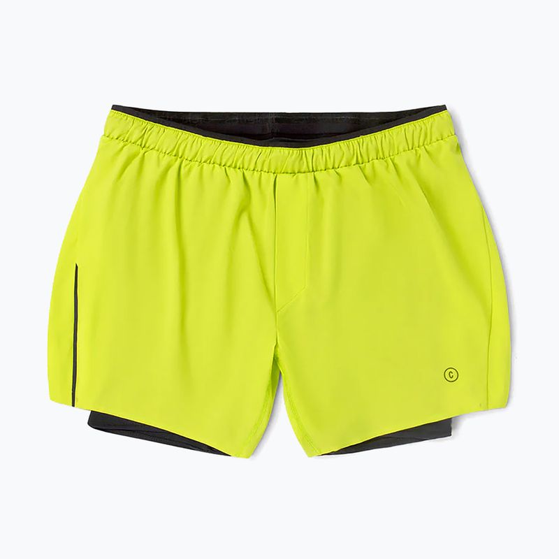 Pantaloncini da corsa Ciele Athletics DLY 5" Long Brief verde lime da uomo 5