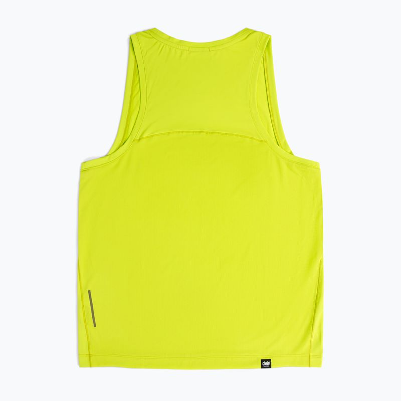 Maglietta da corsa Ciele Athletics DLY Singlet verde lime da uomo 2