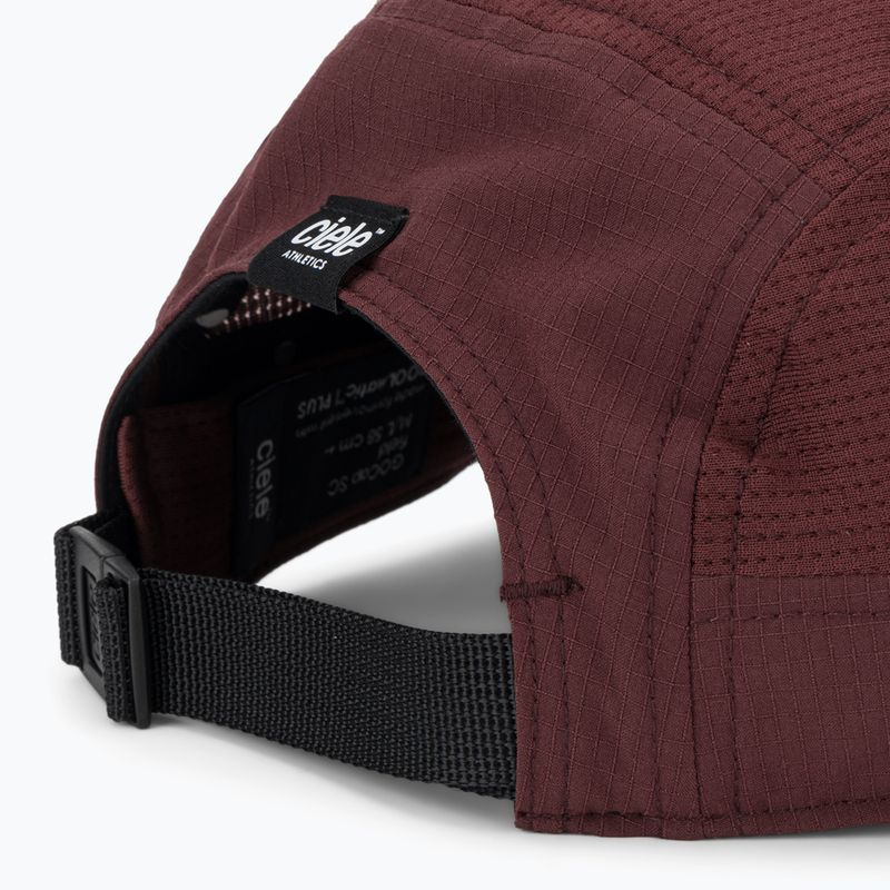 Cappello da baseball Ciele Athletics GOCap SC Field Clow rosso vino scuro 4
