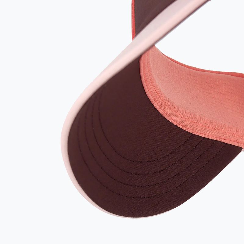 Ciele Athletics FSTVisor SC Comp IconicVC visiera da running rosso vino scuro/fioritura 3