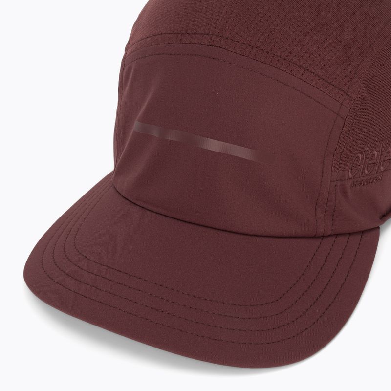 Cappello da baseball Ciele Athletics GOCap Comp Bars rosso vino scuro 4