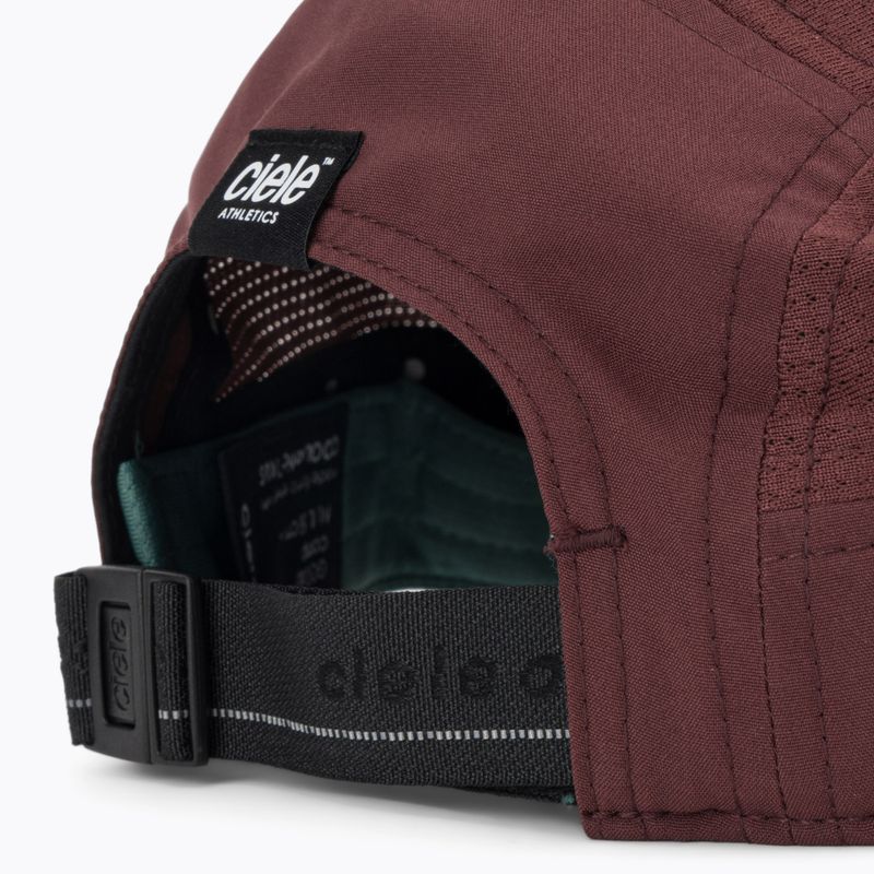 Cappello da baseball Ciele Athletics GOCap Comp Bars rosso vino scuro 5