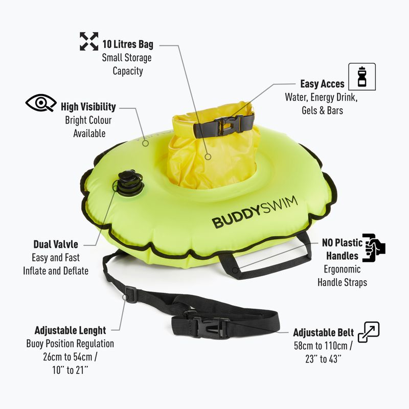 Boa di sicurezza BuddySwim Hydrastation 10 l yellow 3