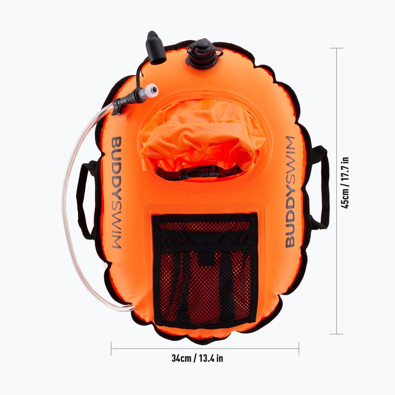 Boa di assicurazione Buddyswim Hydrastation Pro 10 l arancione 3